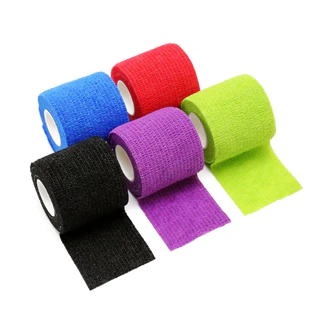 1 PC ทิ้ง Self-กาว Flex ผ้าพันแผลยืดหยุ่นเทปสําหรับ Tattoo Handle Grip Tube Wrap ข้อศอก Stick Tatu อุปกรณ์เสริม 5*450 ซม.