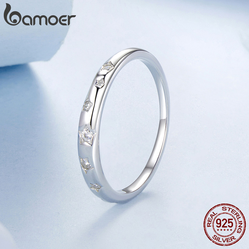 Bamoer خاتم فضة 925 بنجمة — صورة 2