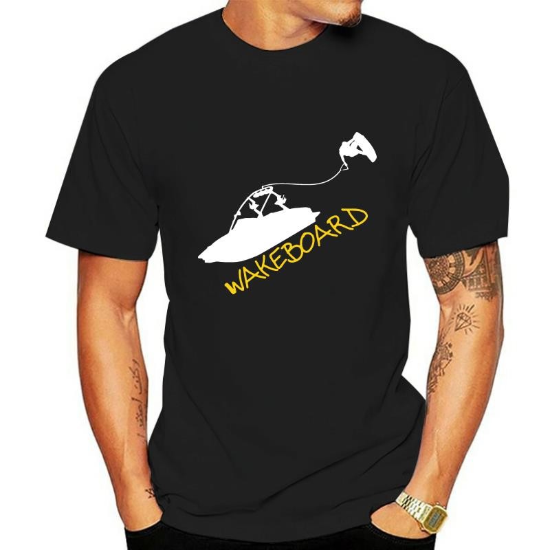 เสื้อยืด WAKEBOARD WAKEBOARD SKATE BOAT โต้คลื่นปลุก
