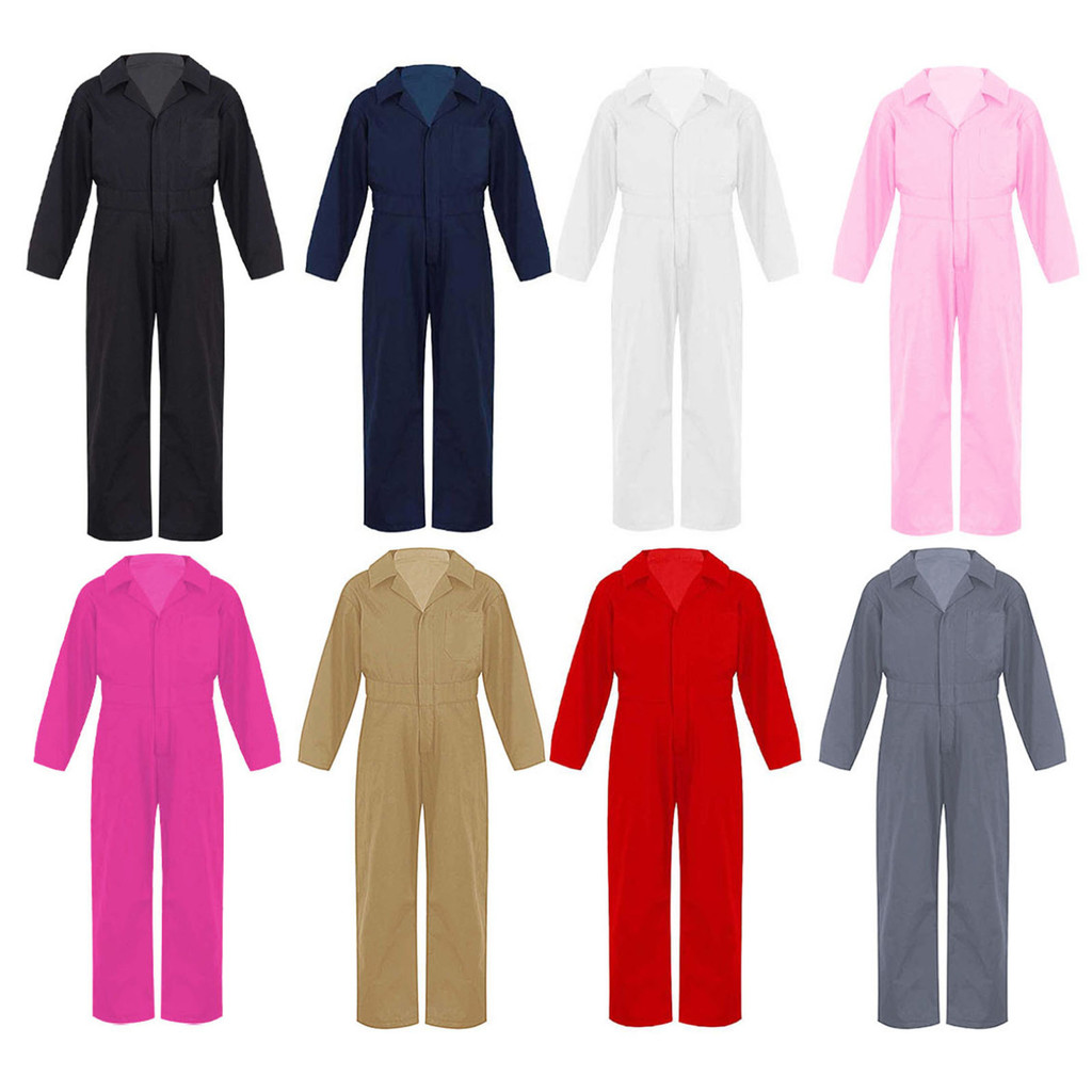 Hedmy muf - เสื้อผ้าเด็กผู้ชายช่างคอสเพลย์เครื่องแต่งกาย Coverall ชุดเที่ยวบินแขนยาวซิป Jumpsuit