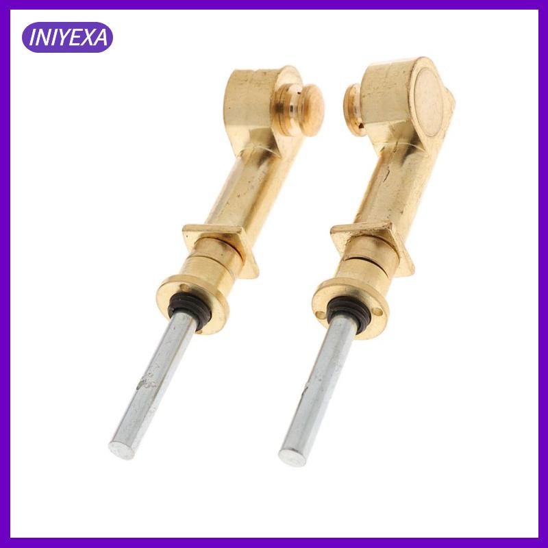 [Iniyexa] 2 ชิ้น Erhu Mechanical Copper Axis Shaft Golden 9 ซม./3.54 นิ้ว
