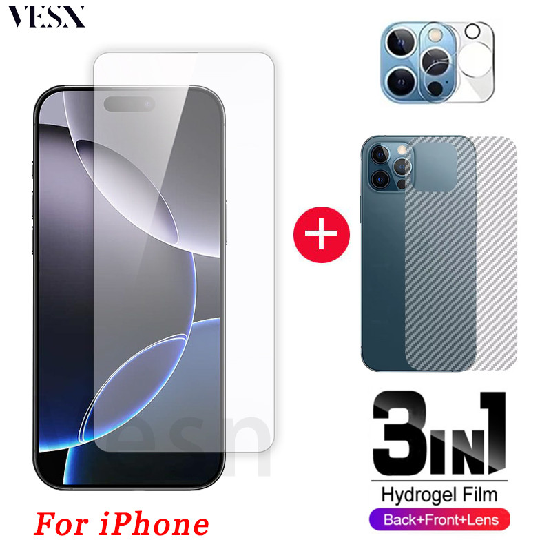 ฟิล์มกระจกนิรภัย iPhone 16 15 14 13 12 Mini 11 Pro X Xs Max XR 7 8 6 6s Plus 4G 5G 2024
