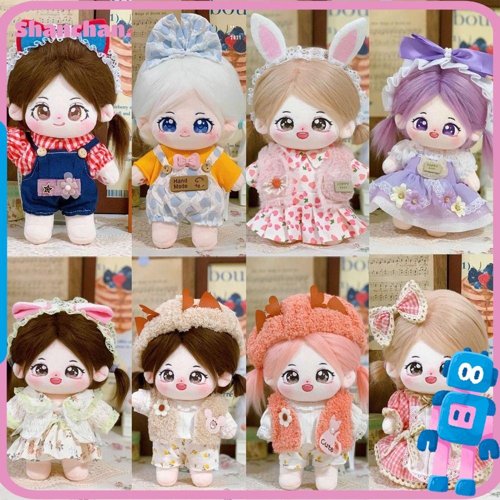 ชานชาน ชุดเดรสเจ้าหญิง,น่ารัก20สไตล์ตุ๊กตาเสื้อผ้าน่ารักที่มีคุณภาพสูงด้วยการ์ตูนอุปกรณ์คาดศีรษะชุดแฟชั่นกระโปรงสําหรับ20เซนติเมตรตุ๊กตาผ้าฝ้าย/ตุ๊กตาไอดอล อีโซ