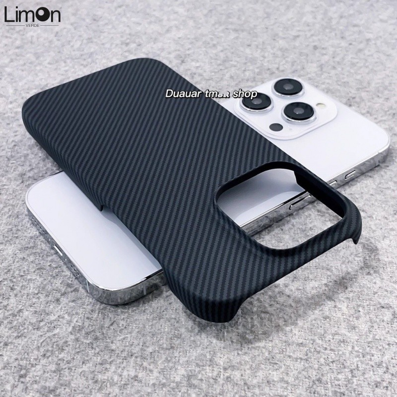เคสโทรศัพท ์ ครึ ่ งแพ ็ คเกจคาร ์ บอนไฟเบอร ์ Frameless สําหรับ Apple 15promax/iPhone14/13/12/11 Ultra-Thin Shock-resistant Premium Protective Case