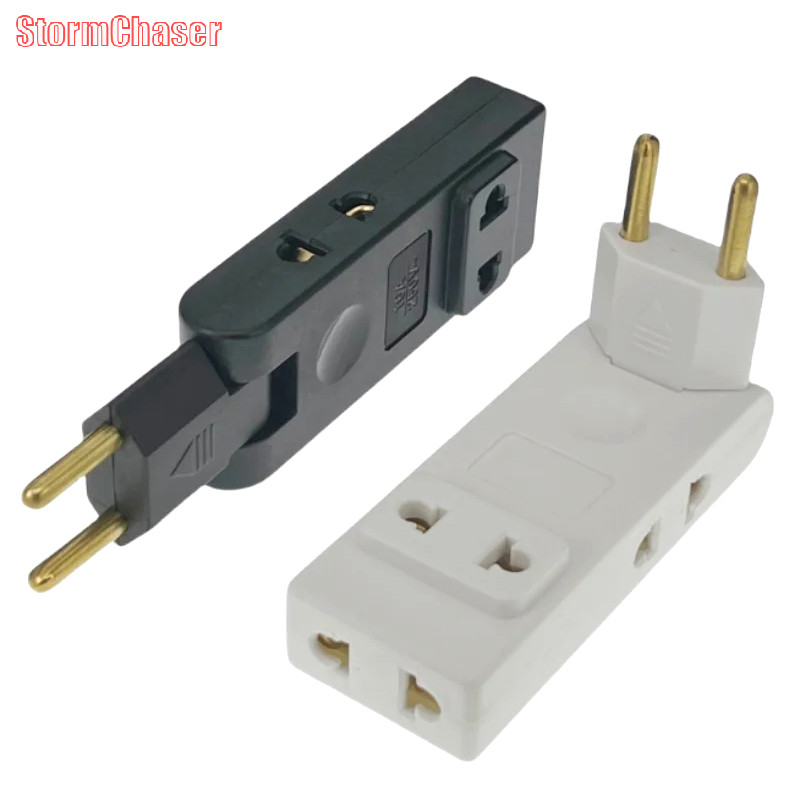 [StormChaser] 4 In 1 Wall Outlet Extension EU ซ็อกเก็ตไฟฟ้า 180 องศาปลั๊กอะแดปเตอร์ Travel Aadapter ตัวแปลงไฟแบบพกพาใหม่