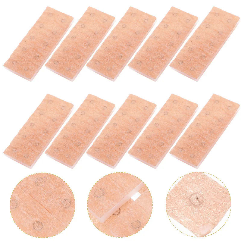 100 Pcs Press Needle Lift Needles Auricular Ear Acupressure Ear Chart Ear Massage Disposable Inlay N