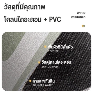 แผ่นยางกันลื่น แผ่นรองบาร์ ที่รองจาน แผ่นดูดซับน้ํา แผ่นรองท่อระบายน้ํา ดูดซับน้ําได้ดี โคลนไดอะตอม สําหรับห้องครัว