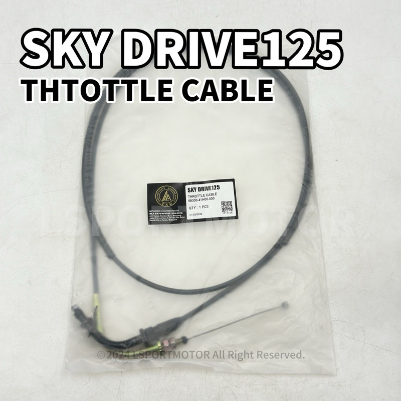 สาย SUZUKI SKY-DRIVE125 THROTTLE 58300-41H00-000 SKY DRIVE 125 TALI KABEL MINYAK