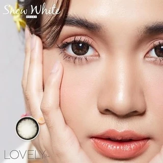 คอนแทคเลนส์[บิ๊กอาย] Snow White Brown / Gray (Lovelylens) ☁️ มี อย.ไทย