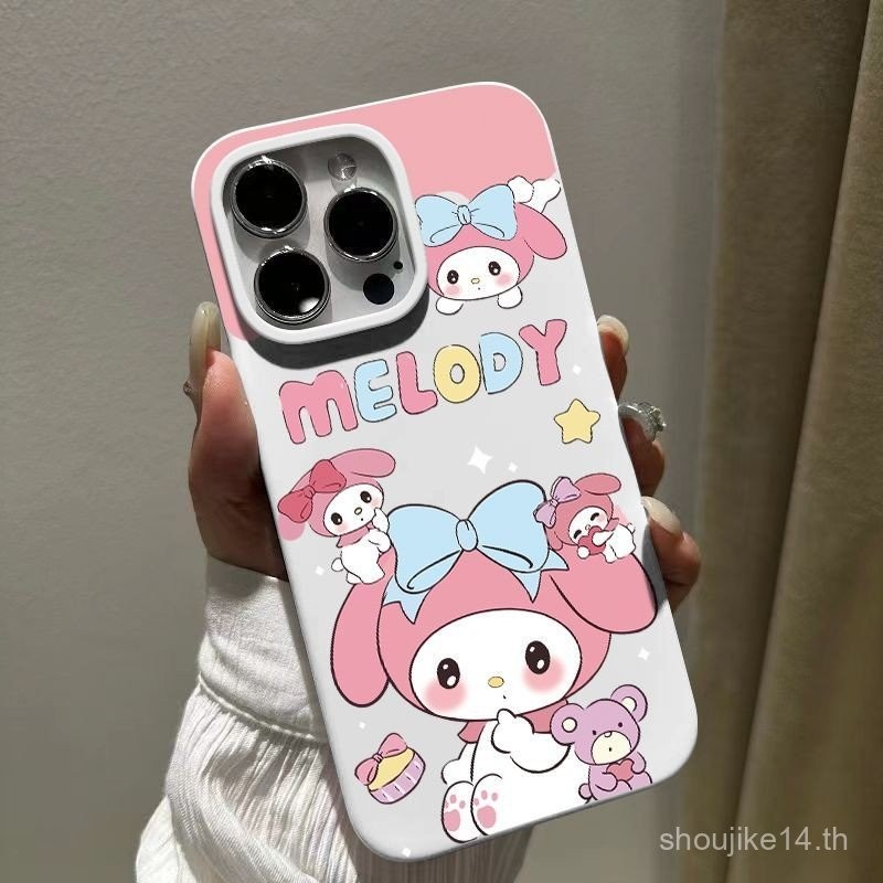 เจลลี่เรียบเมโลตี0iphone14 Apple 13เคสมือถือ15PLUS รูใหญ่11เงา12PROMAX