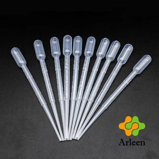 Arleen หลอดหยดสีพีวีซีแบบใช้แล้วทิ้ง 100ชิ้น/แพ็ค 1ml/2ml/3ml/5ml เกรดแล็บ ใช้กับงานศิลปะ+วิทยาศาสตร์ Dropper