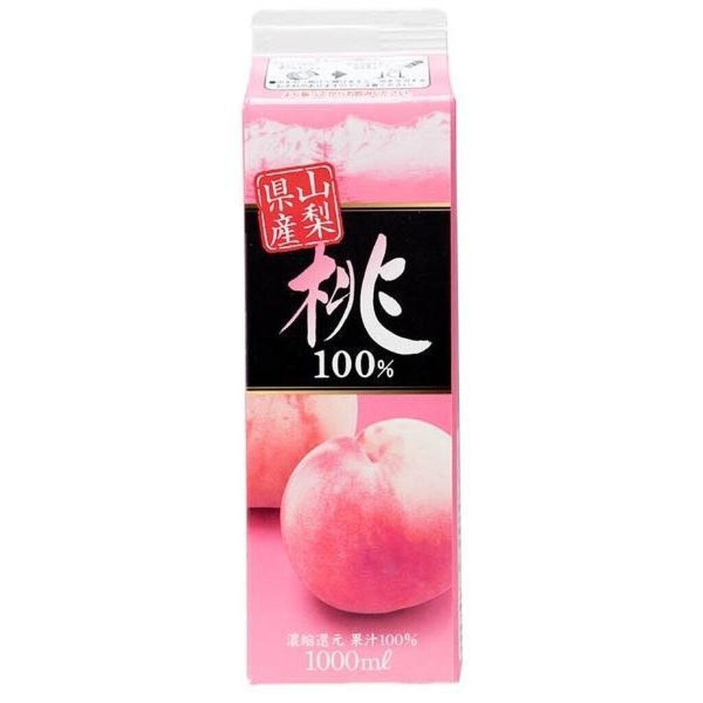 Peach Juice น้ำพีชคั้นสด จาก yamanashi ประเทศญี่ปุ่น ขนาดบรรจุ 1000ml