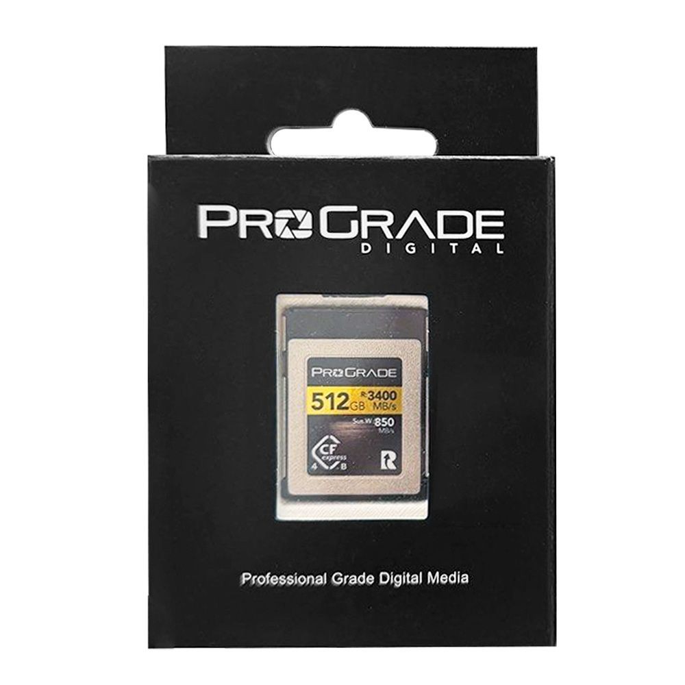 ProGrade Digital 512GB CFexpress 4.0 Type B Gold Memory Card (R:3400MB/s)