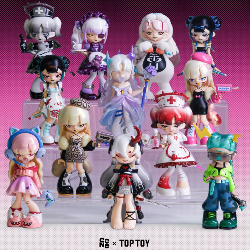 [ของแท้ 100%] Yandere สาว V1 Yandere School Series Yandere สาว V2 ลบป้าย Series ตุ๊กตาไวนิลตุ๊กตา Ac