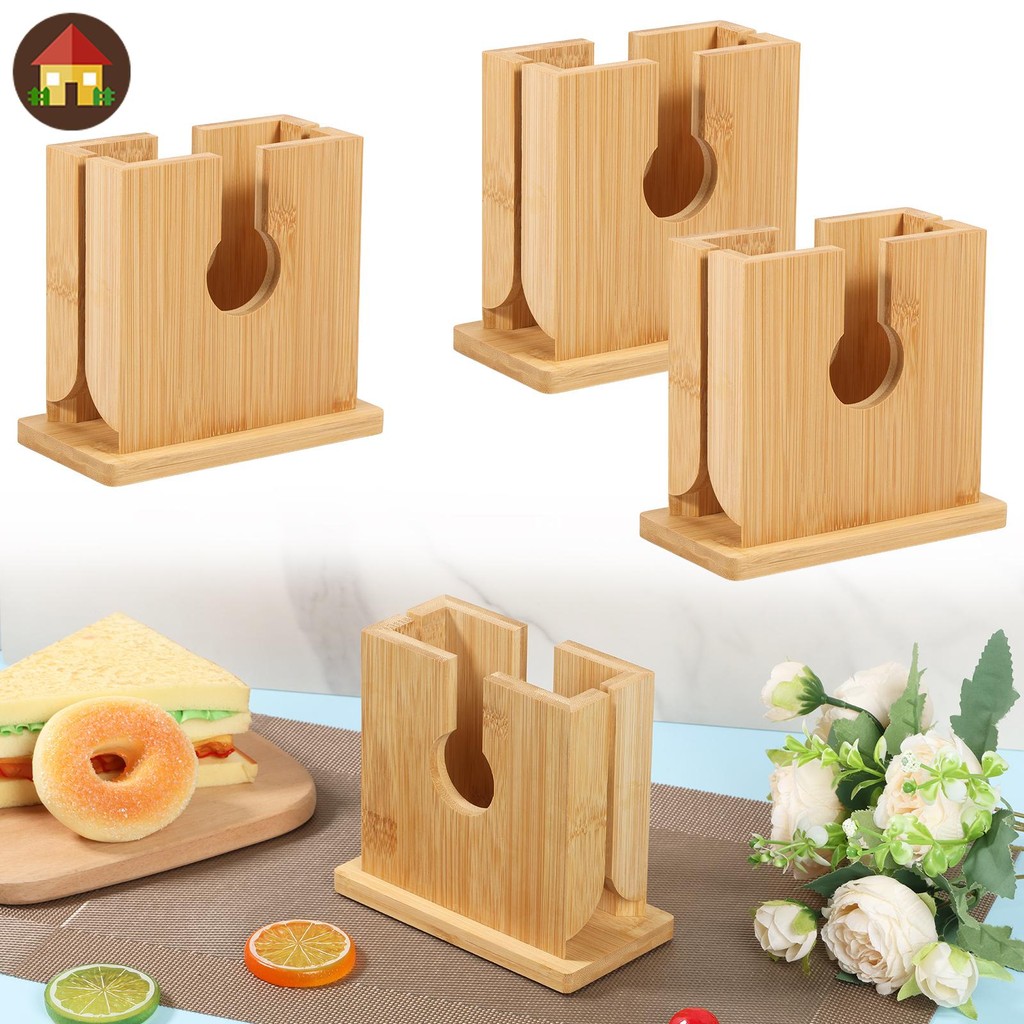 Bagel เครื่องตัดผู้ถือไม้ไผ่ Bagel เครื่องตัดเรียบเครื่องตัด Bagel มัลติฟังก์ชั่เครื่องตัด Bagel สํา