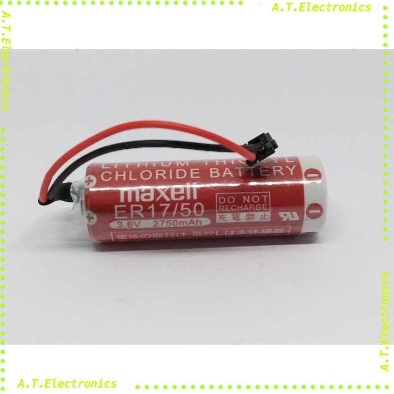 ถูกสุด! ER17/50 3.6V 2750mAh Maxell แบตเตอรี่ ลิเธียม Lithium Battery for PLC  (รับประกันสินค้า 3 วัน)