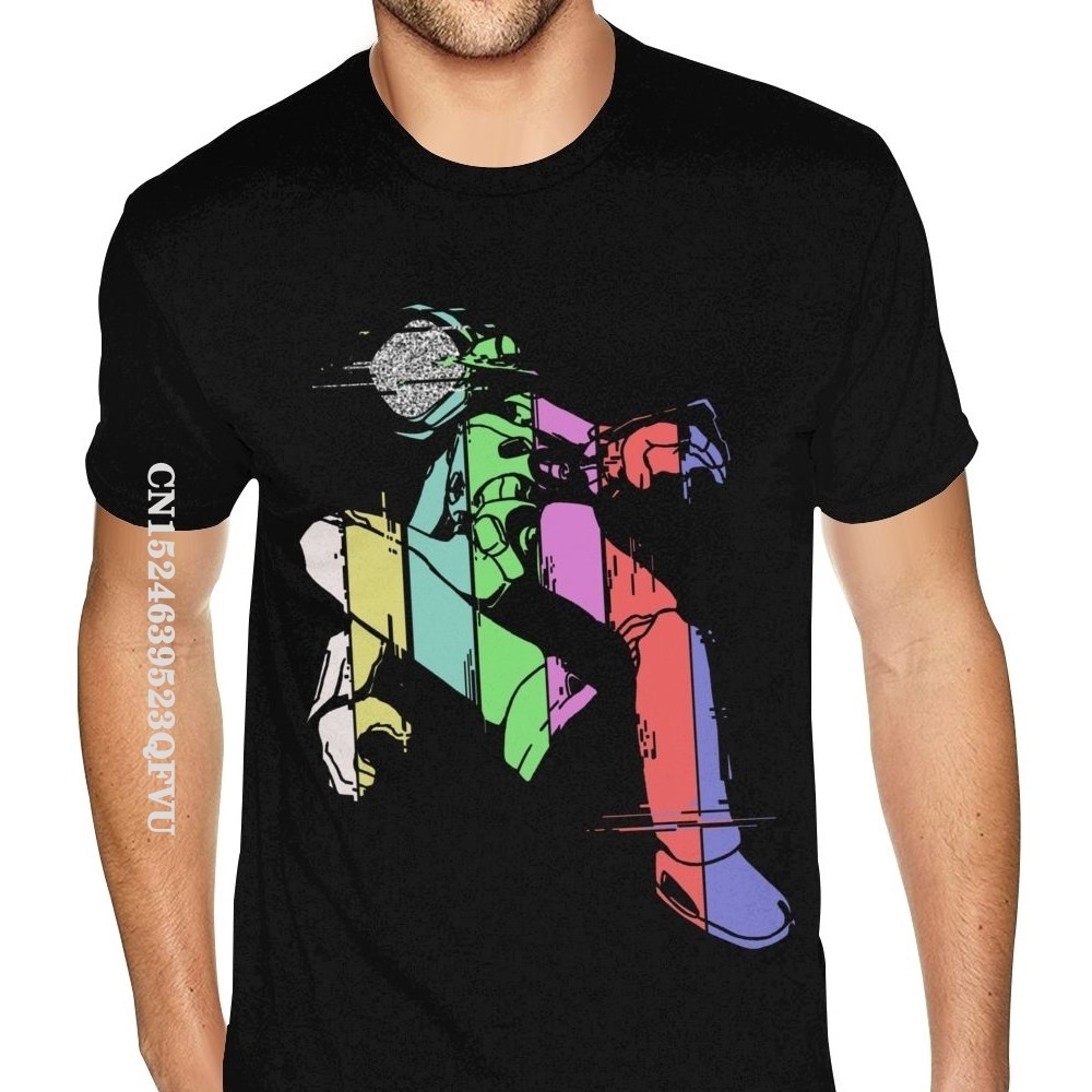 FLCL Fooly Cooly Tee Gentlemen Urban Tees Homme สไตล์อังกฤษเสื้อยืดชายแฟชั่นแบรนด์อย่างเป็นทางการ Vi