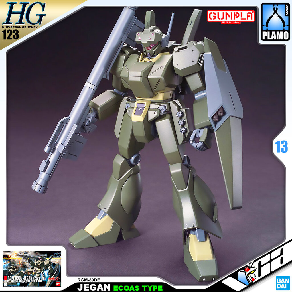 VCA ⭐️ BANDAI GUNPLA HIGH GRADE HGUC HG 1/144 JEGAN ECOAS TYPE ประกอบ หุ่นยนต์ โมเดล กันดั้ม กันพลา 