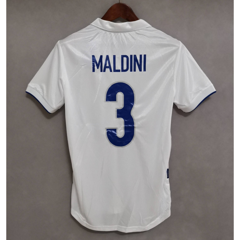 เสื้อย้อนยุค1998 Italy Away MALDINI DEL PIERO Retro Football Jersey เสื้อยืดแบบกําหนดเอง BAGGIO R. อ