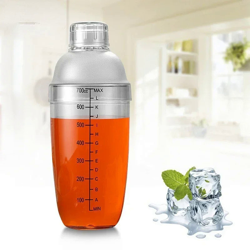 Plastic Cocktail Shaker 350ml/530ml/700ml/1000ml Wine Beverage Mixer Wine Shaker Cup Drink Mixer Bar