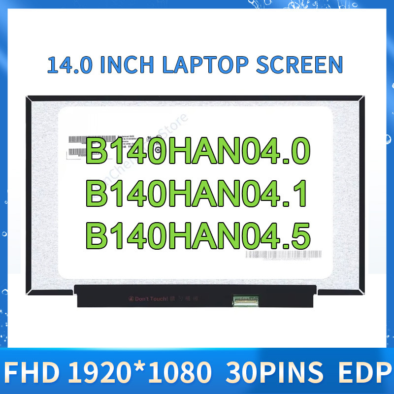 14.0 นิ้ว IPS แล็ปท็อปหน้าจอ LCD N140HCA-EAC C2 fit LM140LF2L02 B140HAN04.0 B140HAN04.1 B140HAN04.5 