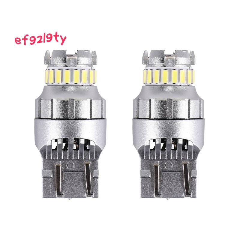 2 ชิ้นรถ T20 7440 W21W LED Canbus หลอดไฟไฟท้ายไฟเบรค 6000K Super Bright