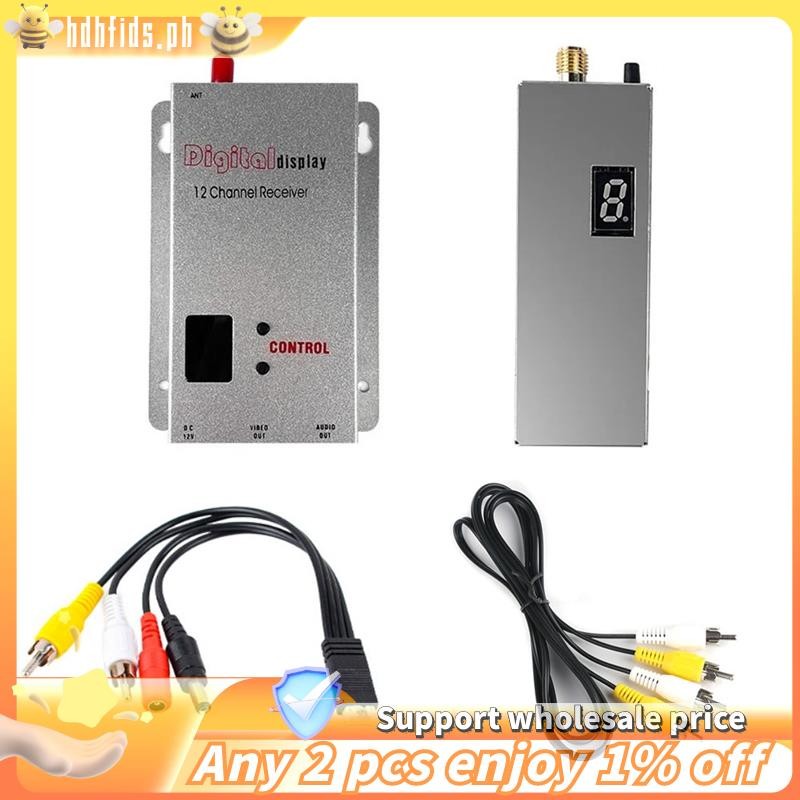 -FPV 1.2G 1.3G 1.6W VTX เครื่องส่งสัญญาณ + 12CH ตัวรับสัญญาณ VRX ชุดเปลี่ยน 8CH 0.1mW/25mW/800mW/160