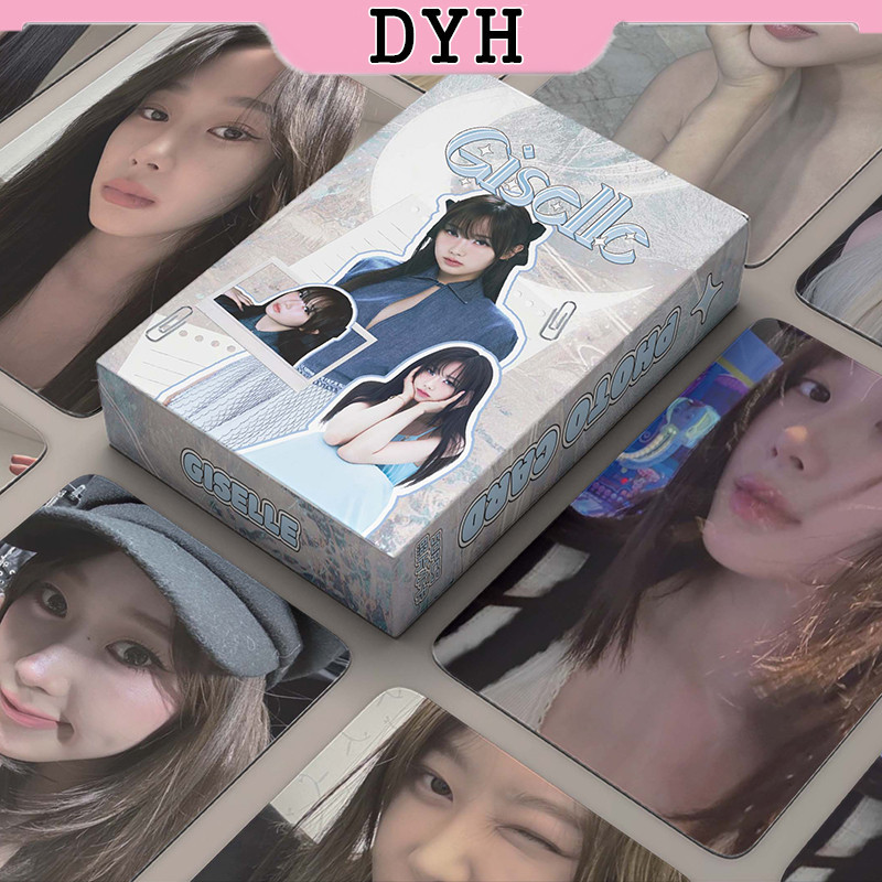 50 ชิ ้ น/box aespa Giselle Laser Card Photocards LOMO Card อัลบั ้ ม KPOP