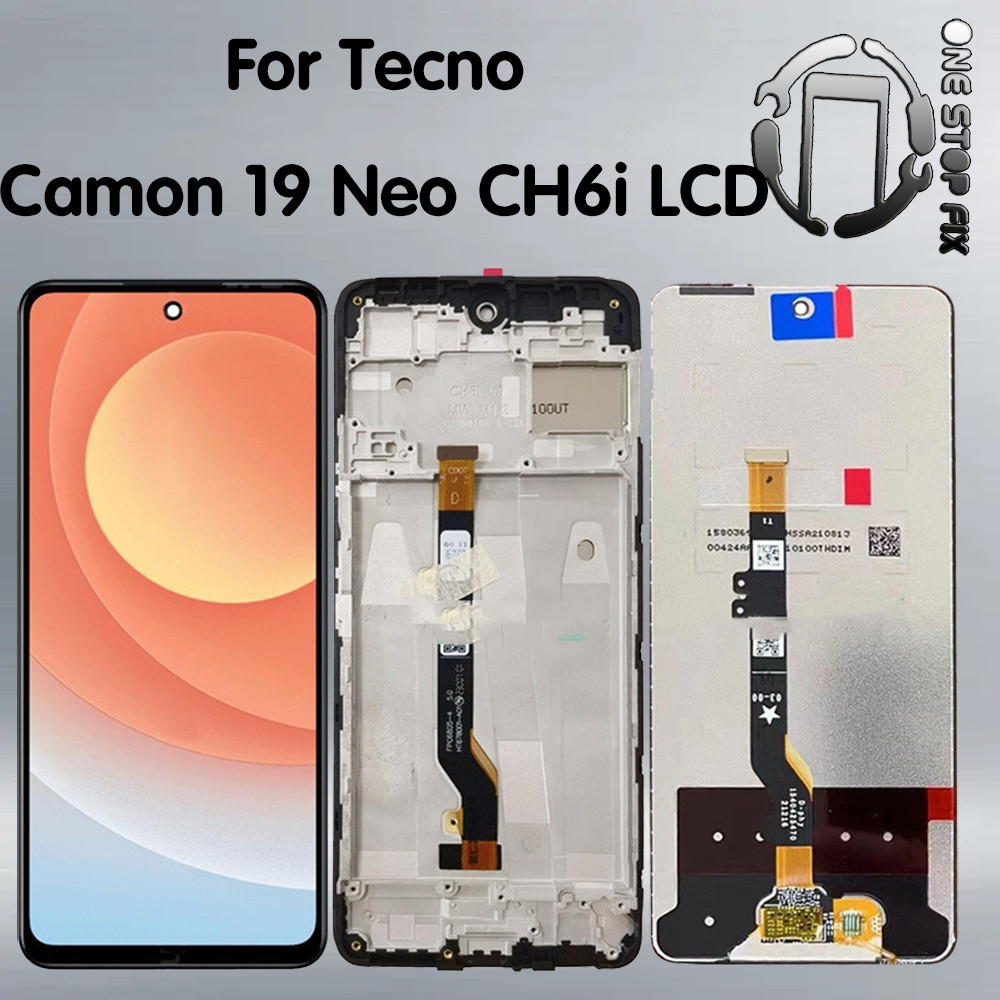สําหรับ Tecno Camon 19 Neo CH6i จอแสดงผล LCD Touch Screen Digitizer Assembly