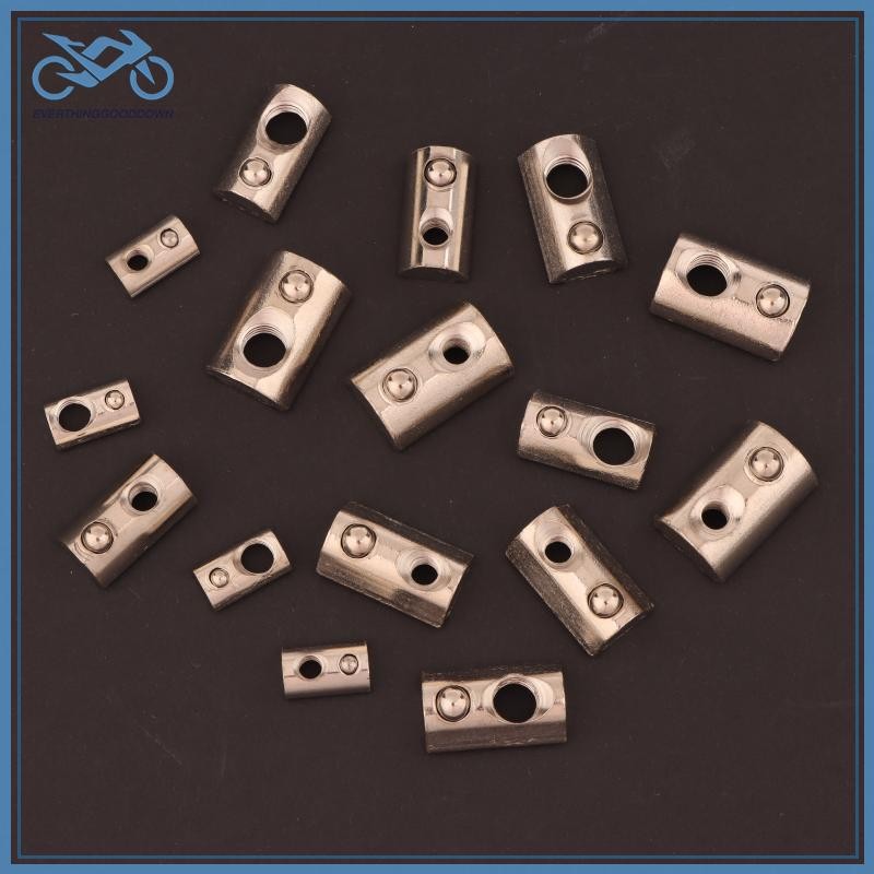 EVER 10PCS สําหรับ 20 30 40 45 Series อลูมิเนียมโปรไฟล์ Extrusion Slot Track M3 M4 M5 M6 M8 T รูปร่า