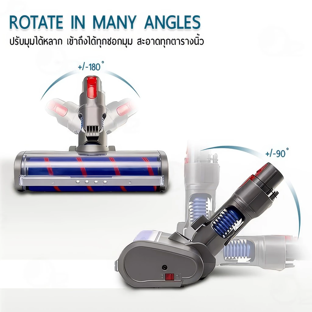9Gadget หัวดูดฝุ่นไฟฟ้า Dyson V12 Detect Slim / V10 Slim Electric Head thumbnail 5