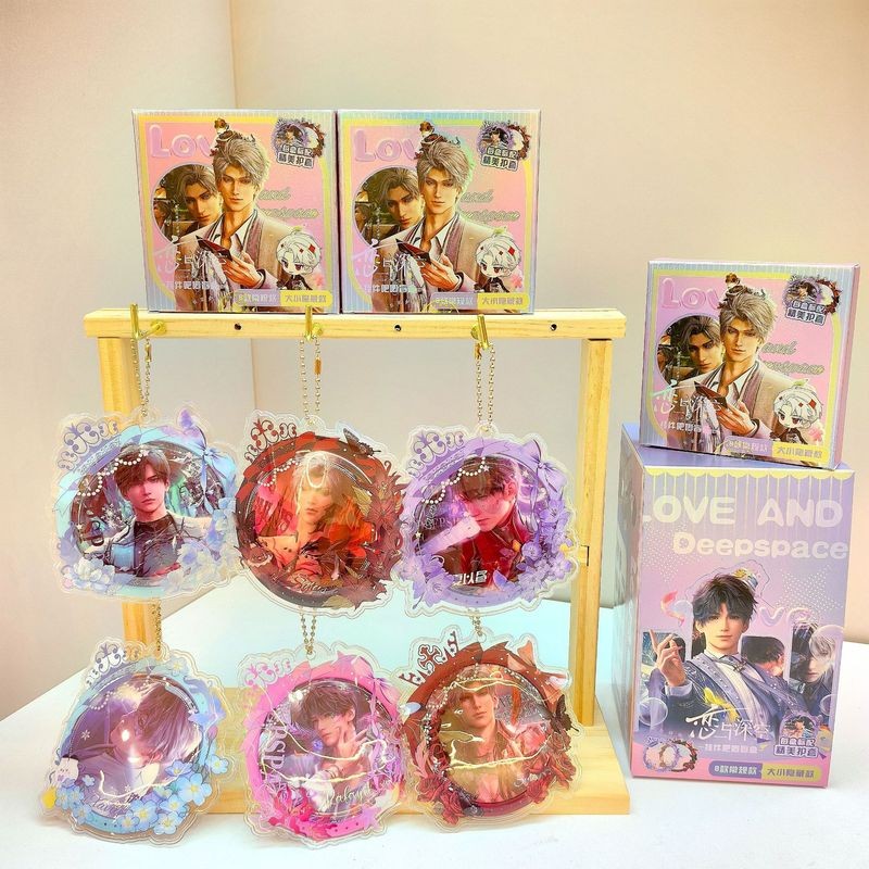 Love and Deepspace Blind Box Set Badge & Keychain Pins (เต็มกล่อง 10 ชิ้น) | ของขวัญเกมปริศนา