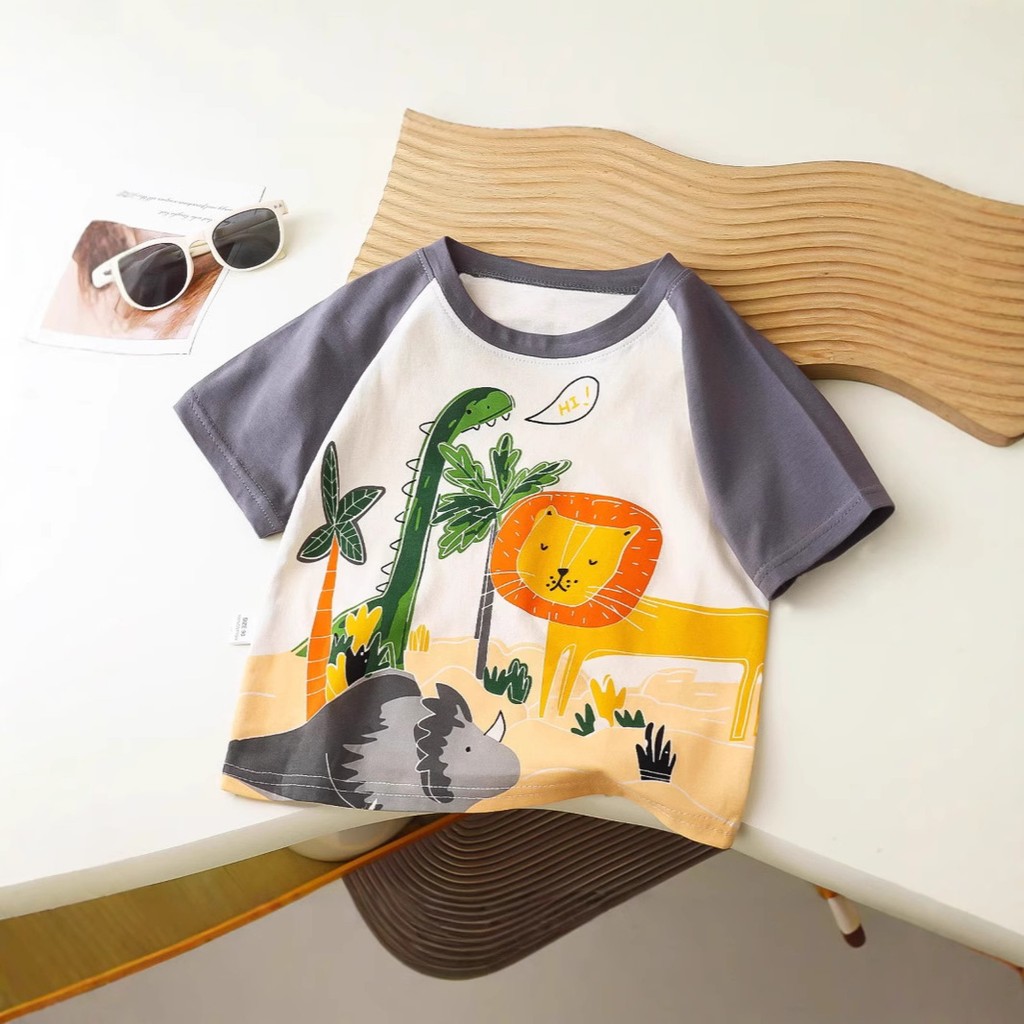 เสื้อผ้าแฟชั่นเด็ก เสื้อยืดเด็กผู้ชาย เนื้อผ้าcotton สำหรับอายุ1-4ปี Size 90-120cm KOALABABY ✨august