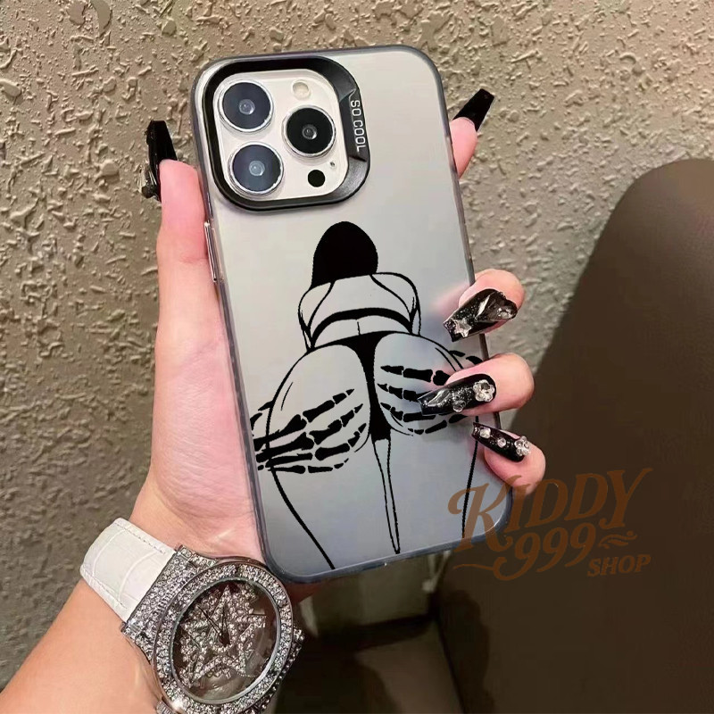 ❤️KIDDY❤️เคสไอโฟน11 12 13 14 15 16 Pro Max Matte Cartoon การ์ตูน hard Case For iPhone 7 8 16 15 PLUS X/XS XR XSMAX