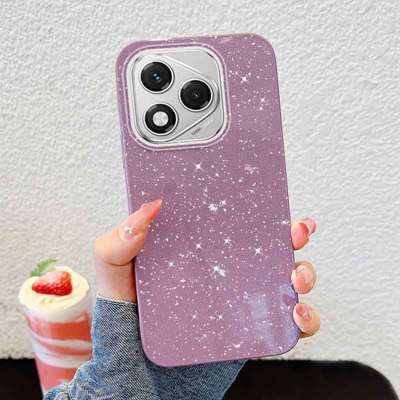 VRQR สําหรับ Huawei Honor 400 Pro 400 Lite 5G X70i ขั้นสูงความรู้สึกสีทึบประกาย IMD Hard Straight Edge Anti Drop เคสโทรศัพท์