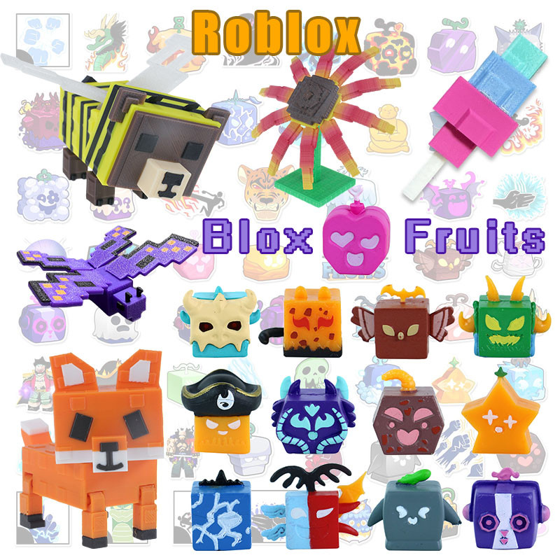 Roblox Series ของเล่น 13 ชิ้น Blox Fruits Mini Desktop Model เครื่องประดับ