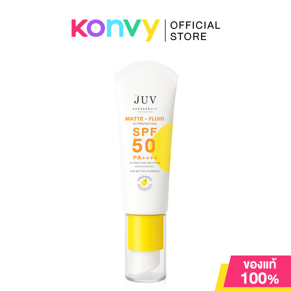 Juv Matte-Fluid UV Protection SPF50 PA++++ 30ml จุ๊ฟ แมท ฟลูอิด ยูวี โพรเทคชั่น เอสพีเอฟ 50 พีเอ +++++.