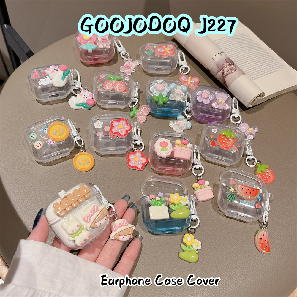 สําหรับ GOOJODOQ J227 กรณีหูฟัง DIY อะนิเมะการ์ตูนซิลิโคนอ่อนนุ่มปลอก