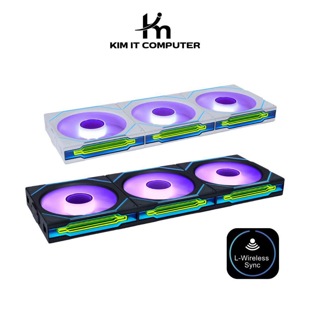 LIAN LI SL120 INF WIRELESS 3x120mm REVERSE Flow Triple Pack With Controller