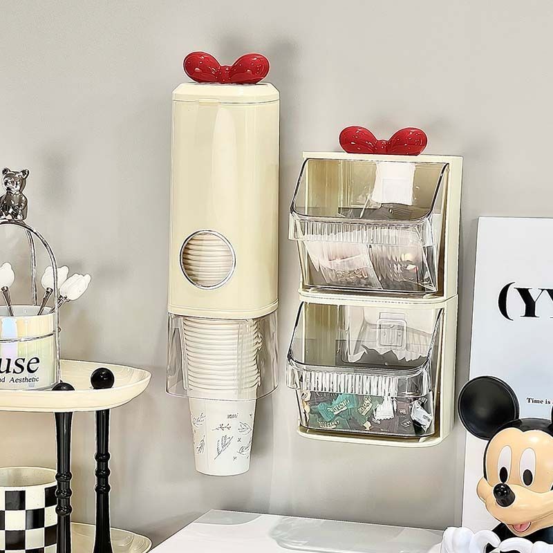 ถ้วยสกัด ที่วางแก้วทิ้งติดผนังถ้วยสกัดการเจาะ-ฟรีชาบาร์ตู้น้ําตู้เย็นถ้วยกระดาษถุงชากล่องเก็บสากล25.