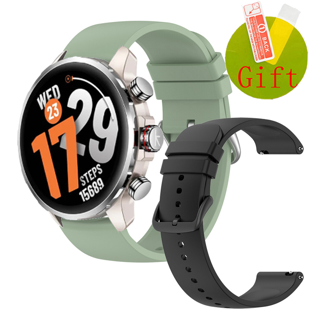 ฟิล์ม สาย Kieslect Kr3 สายรัดซิลิโคนสําหรับ Kieslect Kr 2 pro สมาร์ทนาฬิกาป้องกันหน้าจอฟิล์มสายรัดข้