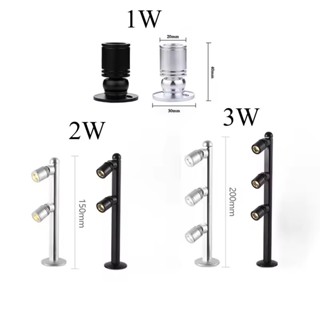 ตู้โชว์ LED ไฟ 3W 2W 1W ปรับ Spotlight นิทรรศการ LED Mini เค…