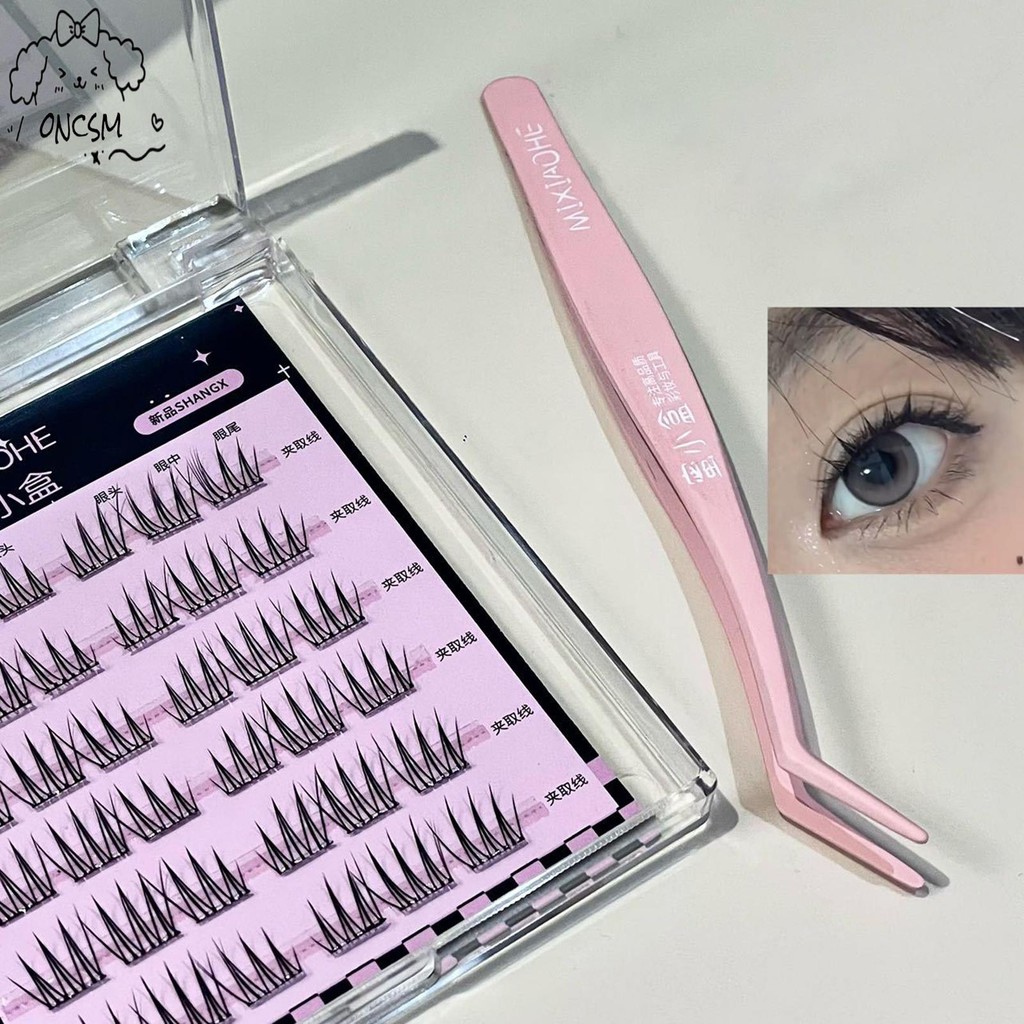 สแตนเลสขนตาปลอมแหนบRemoverคลิปแหนบNipperขนตาคลิปสําหรับFalse Lashes Extension