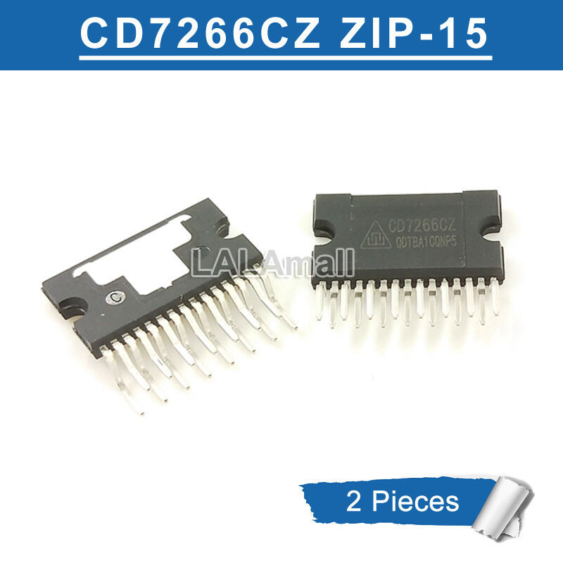 2pcs CD7266CZ CD 7266 CZ ZIP-15 สามารถเปลี่ยน TDA7266SA Dual Bridge เครื่องขยายเสียงชิป IC ใหม่ VFTS