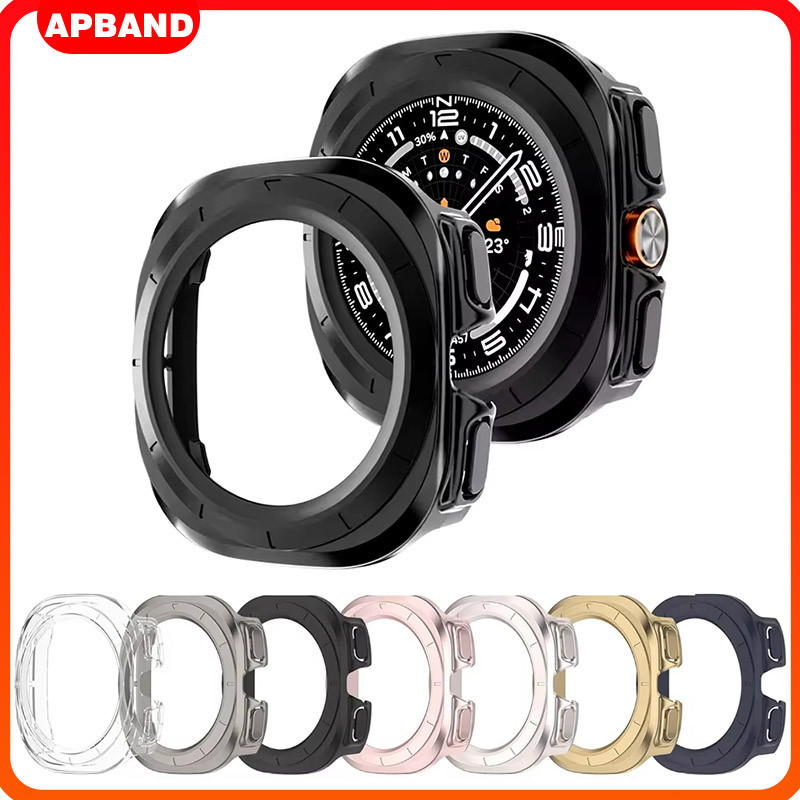 กรณี PC for Samsung Galaxy Watch Ultra 47mm อุปกรณ์เสริมเชลล์ทั้งหมดโดยไม่มีฟิล์มแข็งกรอบรูปกป้องกันชน