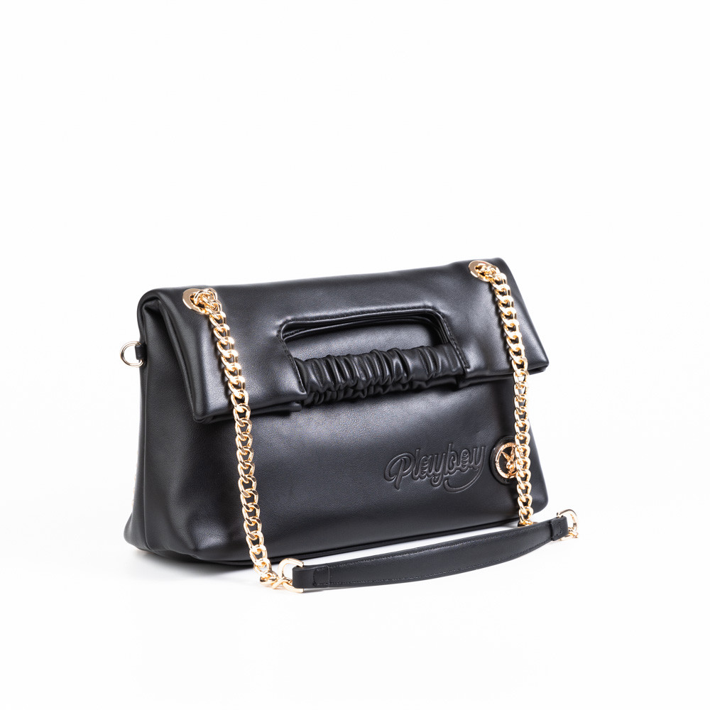 Playboy รุ่น Litty Flap Clutch Bag กระเป๋าสะพายข้างผู้หญิง รหัส ST-B253PB624 ดีไซน์ทรง Flap Clutch แถมฟรีPom Pom charm - รูปที่ 3