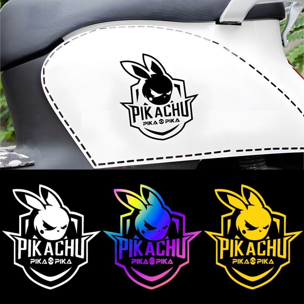 JDM Pikachu โมโห สติ๊กเกอร์ Vinyl สะท้อนแสง ตกแต่งรถ รถไฟฟ้า รถยนต์ หน้าต่าง HRV Civic Mazda Nissan