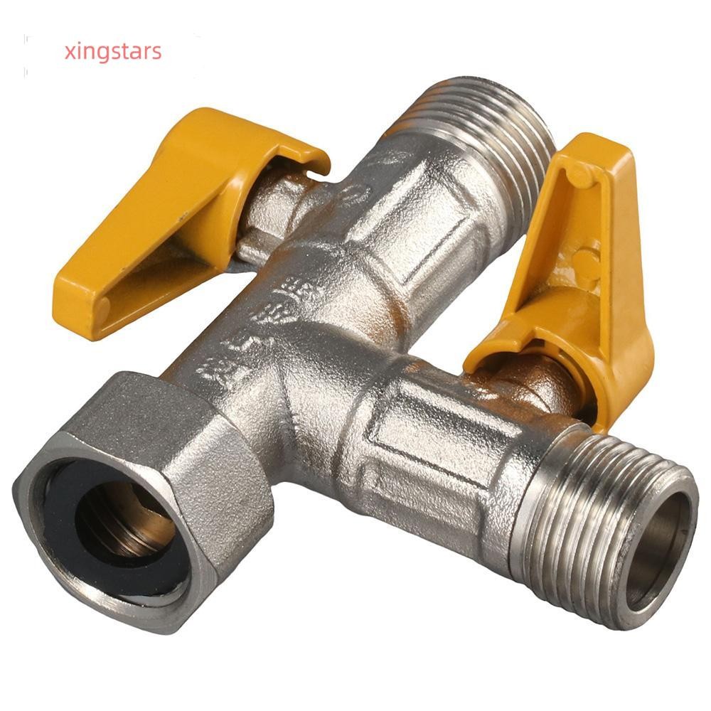 XINGSTARS Water Diverter, G1/2" ทองเหลืองวาล์วระบายน้ํา, Heavy Duty Water Flow Control Valve Showerhead และท่ออาบน้ํา