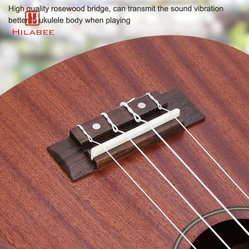[hilabee] Saddle Ukulele Bridge, Saddle Bridge และ Nut สําหรับอูคูเลเล่ 4 สายดนตรี