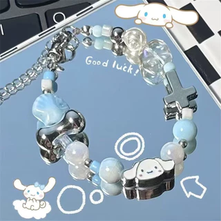 สร้อยข้อมือสไตล์เกาหลีน่ารักสำหรับเด็กผู้หญิง อารมณ์อบอุ่นเหมือนเมฆ พร้อมเป็นของขวัญวันเกิดที่ทันสมัย